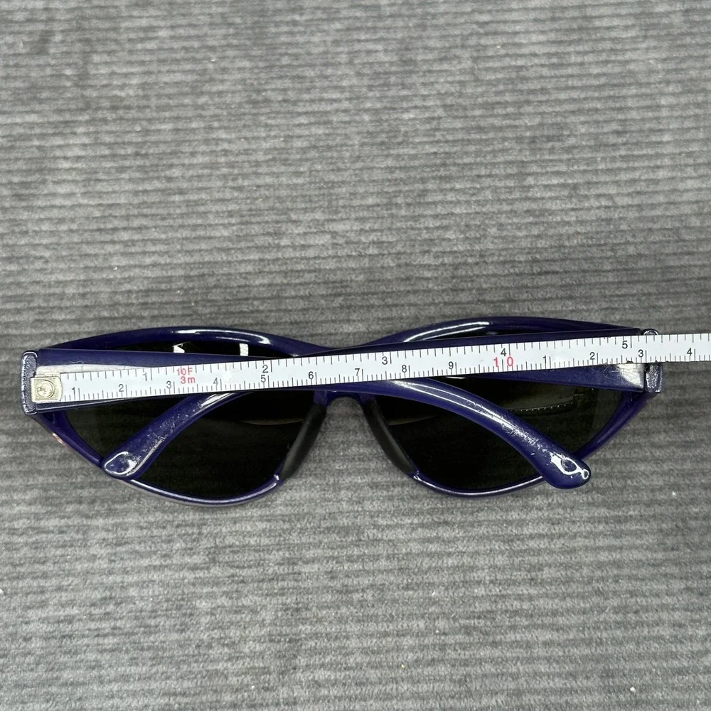 Smith Sliver Y2K Sunglasses Purple Wrap Glass Lens Made in Italy Sporty Eyewear